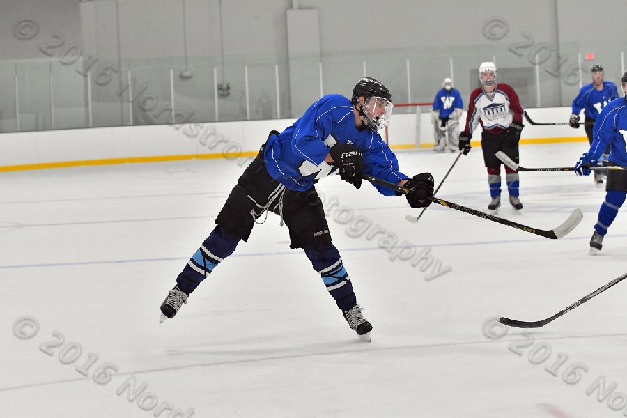 Wheaton College Men\'s Ice Hockey vs Middlesex Community College. - Photo By: KEITH NORDSTROM